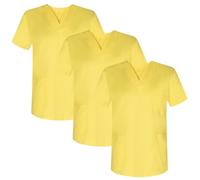 Misemiya Pack 3 Pcs-Casaca Sanitario Unisex Mz-3-817 Chemise de Brosse médicale, Citronier, M (Lot de 3) Mixte