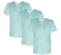 Misemiya Pack 3 Pcs-Casaca Sanitario Unisex Mz-3-817 Chemise de Brosse médicale, Turquoise, S (Lot de 3) Mixte