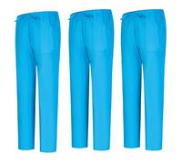 Misemiya - Pack 3 Pcs - Pantalon SANITAIRE Unisex - Uniformes MEDICALES Uniformes SANITAIRES Pantalon DE Travail - Réf 8312 * 3 pcs - X-Small, Bleu Clair 68