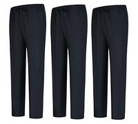 Misemiya - Pack 3 Pcs - Pantalon SANITAIRE Unisex - Uniformes MEDICALES Uniformes SANITAIRES Pantalon DE Travail - Réf 8312 * 3 pcs - Medium, Noir 68