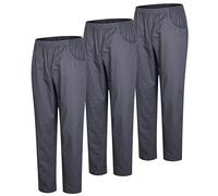 Misemiya - Pack 3 Pcs - Pantalon SANITAIRE Unisex - Uniformes MEDICALES Uniformes SANITAIRES Pantalon DE Travail - Réf 8312 * 3 pcs - Large, Gris 21
