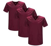Misemiya - Pack 3 Pcs - SANITAIRE CASACA Unisexe Uniformes SANITAIRES Uniforme SANITAIRE Uniforme MEDICALE - Réf 817 * 3 - Medium, Grenat 21
