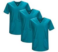 Misemiya - Pack 3 Pcs - SANITAIRE CASACA Unisexe Uniformes SANITAIRES Uniforme SANITAIRE Uniforme MEDICALE - Réf 817 * 3 - Small, Vert 3B 21