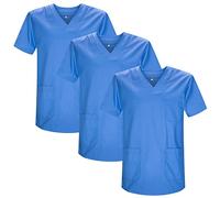 Misemiya - Pack 3 Pcs - SANITAIRE CASACA Unisexe Uniformes SANITAIRES Uniforme SANITAIRE Uniforme MEDICALE - Réf 817 * 3-3XL, Bleu Clair 21