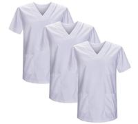 Misemiya - Pack 3 Pcs - SANITAIRE CASACA Unisexe Uniformes SANITAIRES Uniforme SANITAIRE Uniforme MEDICALE - Réf 817 * 3-5XL, Blanc 21