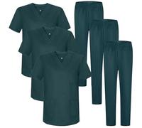 MISEMIYA Pack 3 Pcs-Uniformes Sanitarios Unisex Mz-3-817-8312 Lot sanitaires Unisexes, Vert foncé, 4XL Mixte