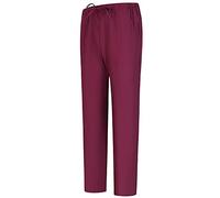 Misemiya - Pantalons Unisex Taille Elastique Uniforme DE Travail Clinique HÔPITAL Nettoyage VÉTÉRINAIRE SANTÉ HÔTELLERIE - 6802 - Medium, Grenat 68