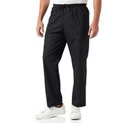 Misemiya - Pantalons Unisex Taille Elastique Uniforme DE Travail Clinique HÔPITAL Nettoyage VÉTÉRINAIRE SANTÉ HÔTELLERIE - 6802 - X-Large, Noir 68