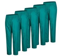 MISEMIYA Paquetes de 5 Unidades-Pantalón Sanitarios Unisex Bz-5-8312 Pantalon d'utilité Professionnelle, Vert, XXL (Lot de 5) Mixte