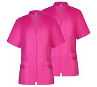 Misemiya - Paquets 2 Unités - Chemise SANITAIRE Femme - Uniforme SANITAIRE - Uniforme D'HOSPITALITÉ 712 - Large, Rose