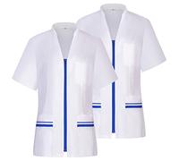 Misemiya - Paquets 2 Unités - Chemise SANITAIRE Femme - Uniforme SANITAIRE - Uniforme D'HOSPITALITÉ 712 - Large, Bleu Royal 21