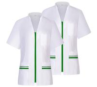 Misemiya - Paquets 2 Unités - Chemise SANITAIRE Femme - Uniforme SANITAIRE - Uniforme D'HOSPITALITÉ 712 - Small, Vert Pomme 21