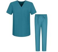 MISEMIYA Scrub Set Unisex Bz-6801-6802 Ensemble de Travail, Turquoise, XL Homme