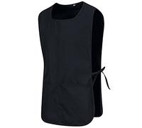 Misemiya - TABLIER NETTOYAGE UNIFORME DE TRAVAIL CLINIQUE HÔPITAL NETTOYAGE VÉTÉRINAIRE SANTÉ HÔTELLERIE - Ref.868 - Medium, Noir 68