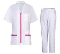 Misemiya - Uniform Scrub Set Unisexe - Uniforme médical avec Haut et Pantalon - 712-8312 - Large, Fuchsia 21