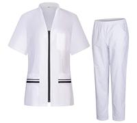 Misemiya - Uniform Scrub Set Unisexe - Uniforme médical avec Haut et Pantalon - 712-8312 - Small, Noir 21