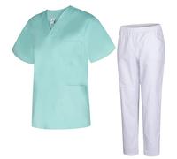 Misemiya - Uniformes Unisexe- Uniforme Médical avec Haut et Pantalon 817-8312-BLANCO - X-Small, Turquoise