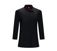 Misemiya - Veste DE Chef Femme - Uniformes DE Chef Femme Veste DE Cuisine Femme - Uniforme d'accueil- 731 - Small, Noir