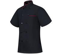 Misemiya - Veste DE Chef Femme - Uniformes DE Chef Femme Veste DE Cuisine Femme - Uniforme d'accueil - Ref.8441-3XL, Veste de Cuisine 8441 - Noir
