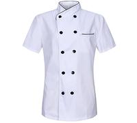 Misemiya Femme Veste DE Cuisine KZ-8441, 8441-Blanc