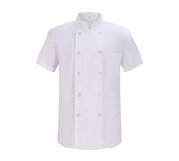 Misemiya - Veste de Chef pour Hommes - Veste de Chef pour Hommes - Uniforme d'accueil -6821 - Small, Veste de Cuisine 6821 - Blanche