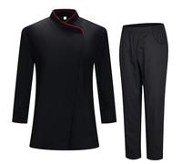 Misemiya - Veste et Pantalon de Chef pour Femme - Veste de Chef pour Femme - Uniforme d'hôtellerie - 731-8312 - X-Large, Noir