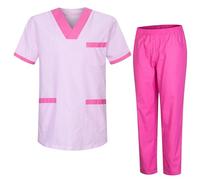 Misemiya Veste Et Pantalon Unisexe Uniformes Sanitaires T817-8312, Conjuntos Sanitarios T817 Fucsia, XXL Mixte