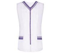 Misemiya - VÊTEMENTS DE Travail Femme sans Manches Blanc/Noir Uniforme Clinique HÔPITAL Nettoyage VÉTÉRINAIRE SANTÉ HÔTELLERIE Ref: 818 - X-Small, Lilas
