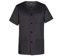 Misemiya - VÊTEMENTS DE Travail Monsieur COL Rond Manches Courtes Uniforme Clinique HÔPITAL Nettoyage VÉTÉRINAIRE SANTÉ HÔTELLERIE Ref.832 - Small, Noir