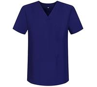 Misemiya - VÊTEMENTS DE Travail Unisex COL PIC Manches Courtes Médicaux Unisexe - BZ-6801 - X-Small, Violet 68
