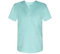 Misemiya - VÊTEMENTS DE Travail Unisex COL PIC Manches Courtes Médicaux Unisexe - Ref.817 - Medium, Turquoise