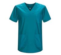 Misemiya - VÊTEMENTS DE Travail Unisex COL PIC Manches Courtes Médicaux Unisexe - Ref.817 - Medium, Verde 3B