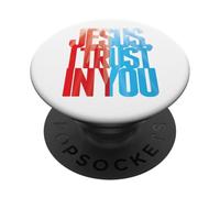 Miséricorde Divine Jésus, J'Ai Confiance en Toi St Faustine PopSockets PopGrip Adhésif