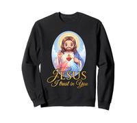 Miséricorde Divine, Jésus, J'Ai Confiance en Vous, Enfants chrétiens catholiques Sweatshirt