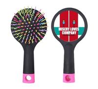 Misery Loves Company Brosse à cheveux démêlante Art déco avec base coussin