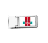 Misery Loves Company Portefeuille fin en acier inoxydable avec pince à billets