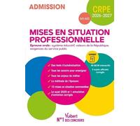 CRPE 2026-2027 - Mises en situation professionnelles (M1 et M2) - Epreuve orale d'entretien