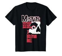 Misfits 3 Hits from Hell T-Shirt, Enfant, Noir, 10 Ans