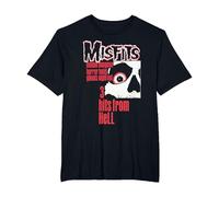 Misfits 3 Hits from Hell T-Shirt, Homme Grandes Tailles, Noir, 4X Tall