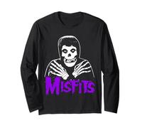 Misfits - Cross Hands Purple Skull Black Manche Longue