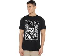 Misfits Misfits T-Shirt Unisexe avec Mains squelettes Noir, Noir, XL