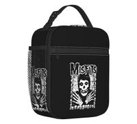 Misfits Rock Punk Skull Sac à Lunch isolé pour Femmes Glacière étanche Thermique Bento Box Office Pique-Voyage