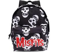 Misfits - Sac à dos, tête de mort NS6929 (Taille unique) (Noir/Blanc/Rouge)
