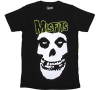 Misfits - "Skull & Logo" T-shirt Homme/Femme Unie RO11804 (XL) (Noir)