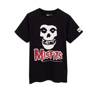 Misfits T-Shirt Kids Girls Garçons Skull Music Band Logo Haut Noir 9-10 Ans
