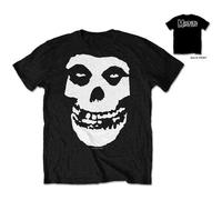 Misfits - T-Shirt # M Black Unisex # Classic Fiend Skull [Import]