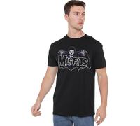 Misfits T-Shirt Unisexe avec Logo Chauve-Souris, Noir, Noir, 3XL