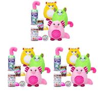 Misfittens Chats - Peluche Surprise à Collectionner Pierres Précieuses, Chatons, Peluche de Chat, Jouet Surprise à Fourrure pour Les Filles, Les garçons, Les Enfants âgés 3+ Ans (Lot de 3)