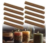MisFun 10 Pièces Mèches Permanentes pour Carnivores de Cire, Mèche Permanente pour Restes de Bougie, 10cm Mèches de Bougie pour Bougeoirs pour Feu de Fusion, Feu de Béton, Restes de Bougies