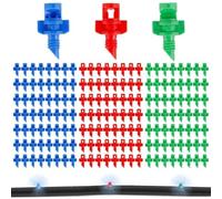 MisFun 156 Pièces Micro Buse Rouge Bleu Vert Goutte 90/180/360 Degrés | a Goutte Buse Arrosage Automatique Micro Jardin Pelouse Eau Brumisateur Buse pour Gazon de Jardin
